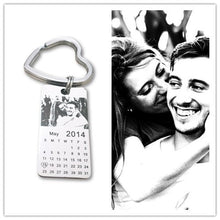 Load image into Gallery viewer, Personalized photo calendar keychain