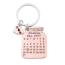 Load image into Gallery viewer, Personalized Calendar Keychain