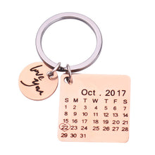 Load image into Gallery viewer, Personalized Calendar Keychain