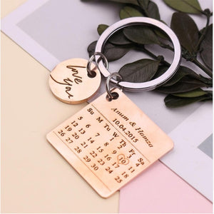 Personalized Calendar Keychain