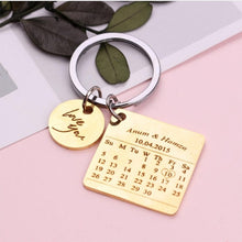 Load image into Gallery viewer, Personalized Calendar Keychain